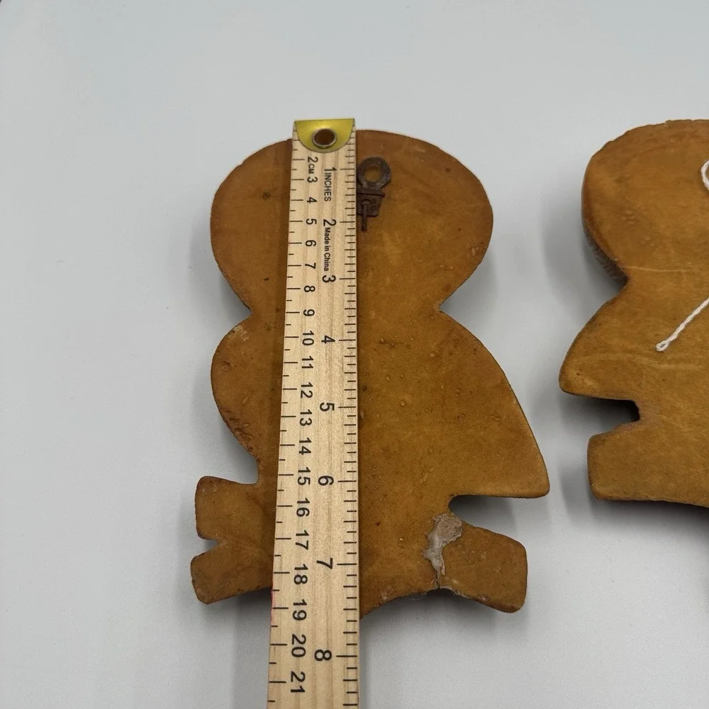 Vintage 1981 Foam Craft Owl Wall Plaques Set of 2 Brown Retro Kitsch Decor